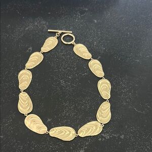 J. Crew Gold Swirl Necklace